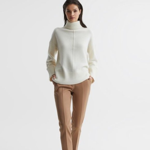 Reiss Sweaters - SARAH WOOL-CASHMERE ROLL NECK JUMPER